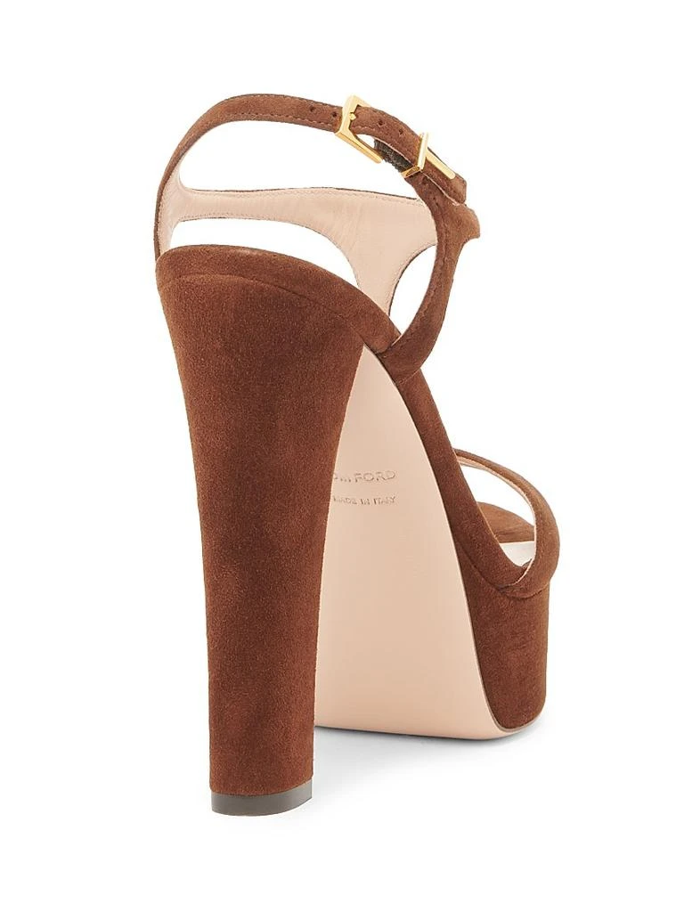 Tom Ford Suede Brass-Embellished High-Heel Sandals 3