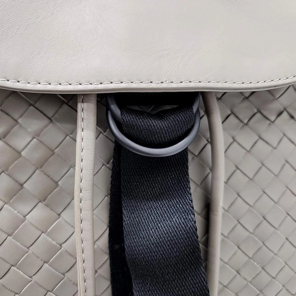 Bottega Veneta Bottega Veneta Beige Intrecciato Leather Backpack  3