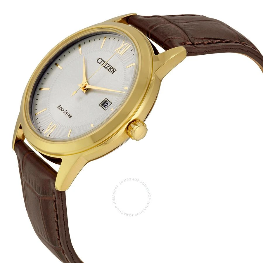Citizen Men's Straps Eco-Drive Ivory White Dial Watch AW1232-04A 2