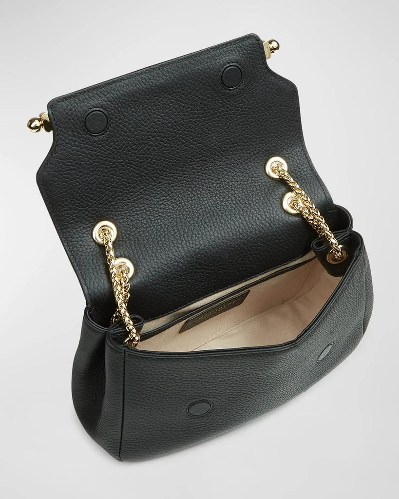Strathberry East-West Flap Leather Chain Shoulder Bag 3