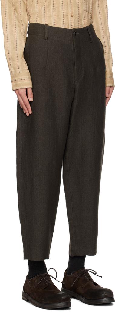 UMA WANG Brown Patrick Trousers