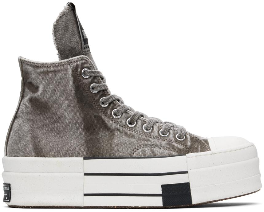 Rick Owens Gray Converse Edition DBL Drkstar Sneakers