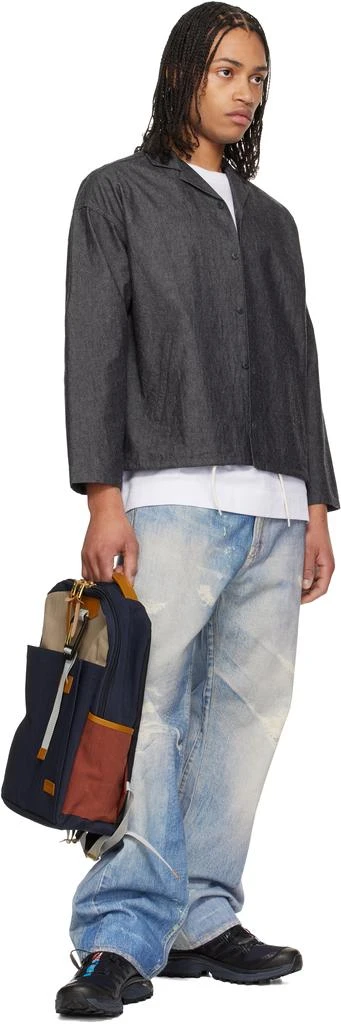 master-piece Navy & Beige Link V2 Backpack 4