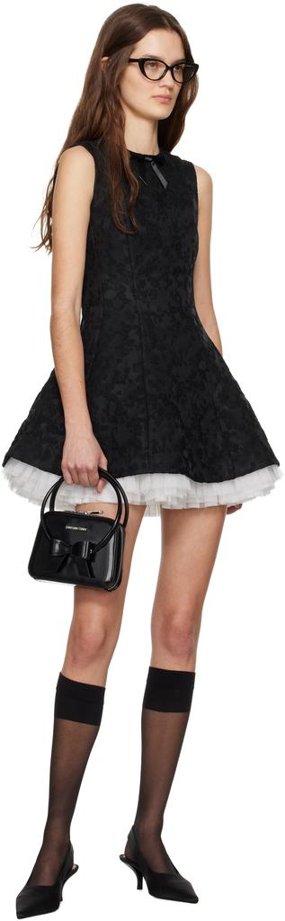 国内発| STAUD バックボウ ポプリン ミニドレス Black COS” ミニスタジオボウリングBAG Suede/Black ハンドバッグ