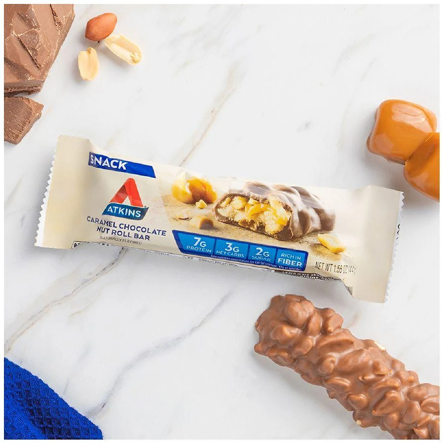 Atkins Snack Bars Caramel Chocolate Nut Roll 3