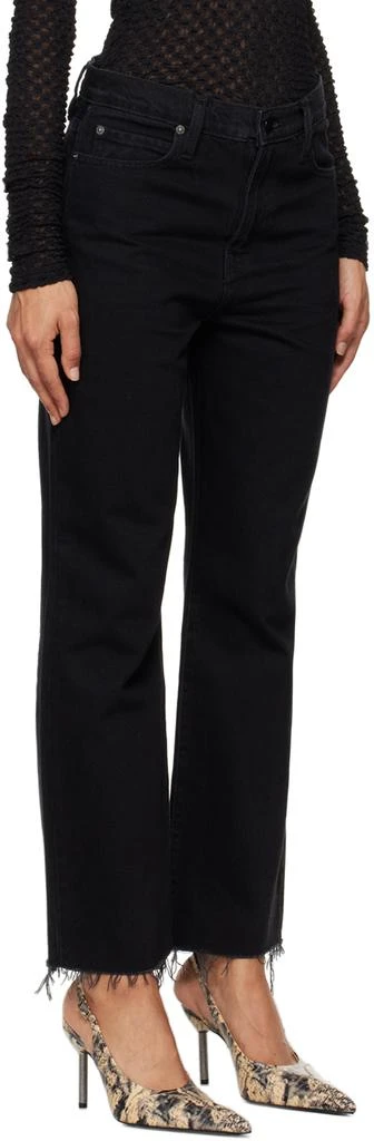 FRAME Black 'Le Jane Crop' Jeans 2