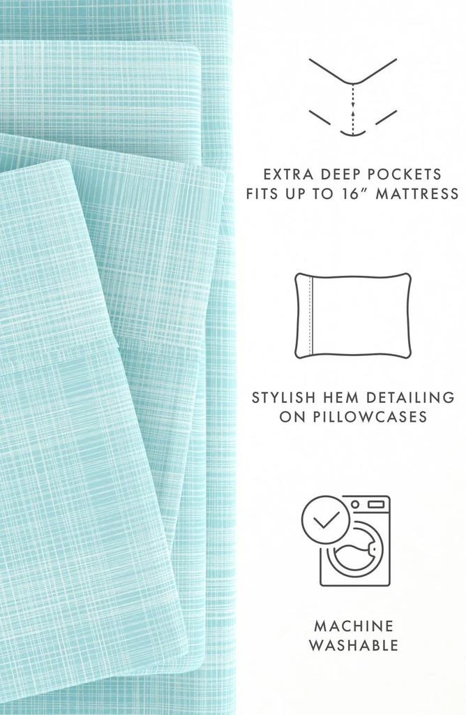 HOMESPUN HOME SPUN Premium Ultra Soft Thatch 4-Piece Bed Sheet Set 7