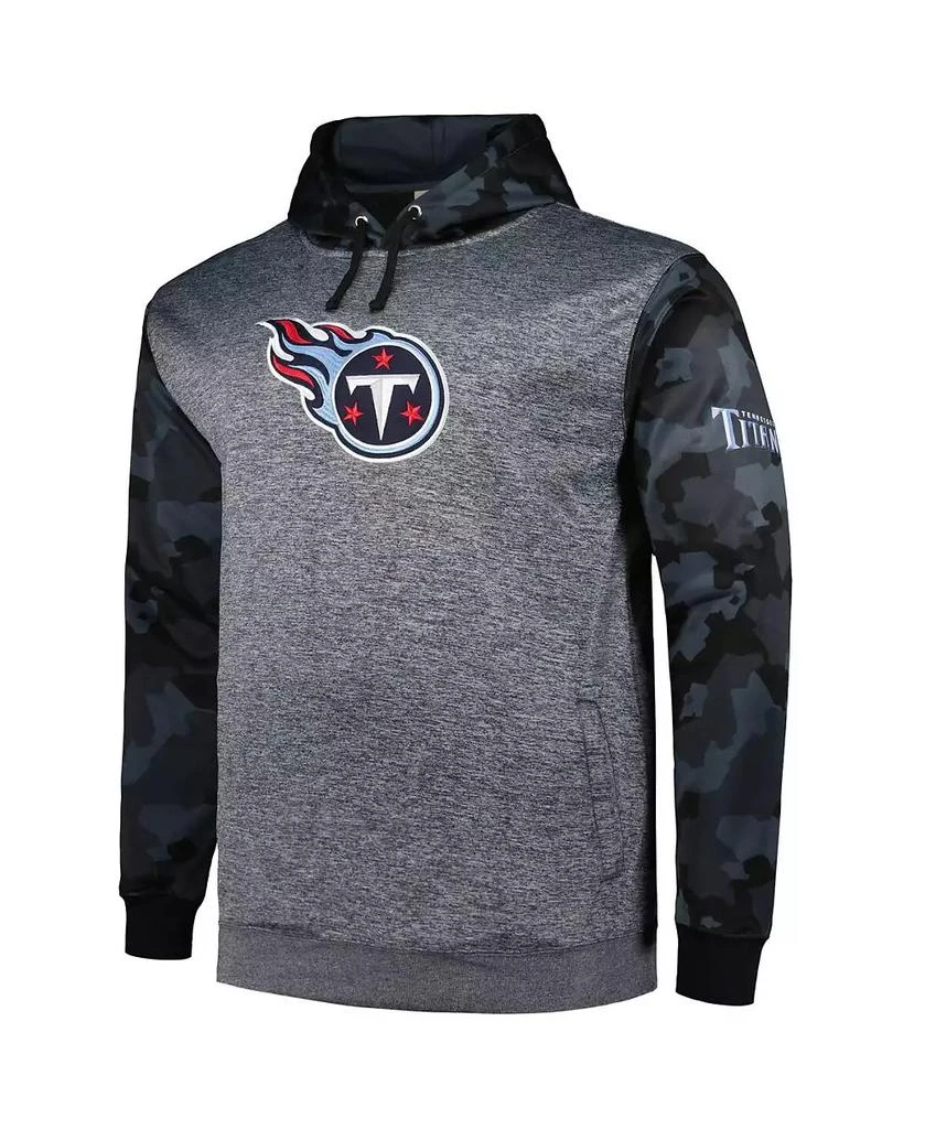 Fanatics Men's Heather Charcoal Tennessee Titans Big and Tall Camo Pullover Hoodie 2