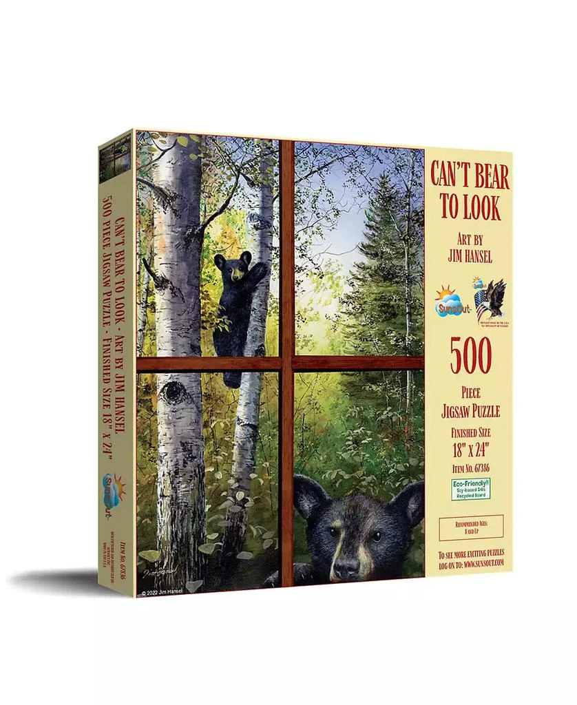SunsOut Can
t Bear to Look 500 piece Jigsaw Puzzle for Adults