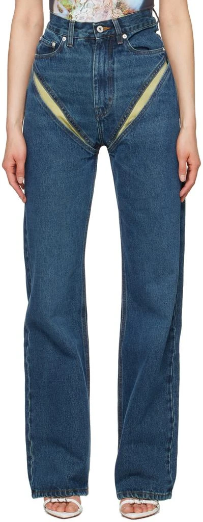 Y/Project Blue Cut Out Jeans 1
