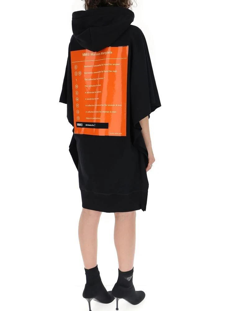 MM6 Maison Margiela MM6 Maison Margiela Graphic Print Oversized Hoodie Dress 2