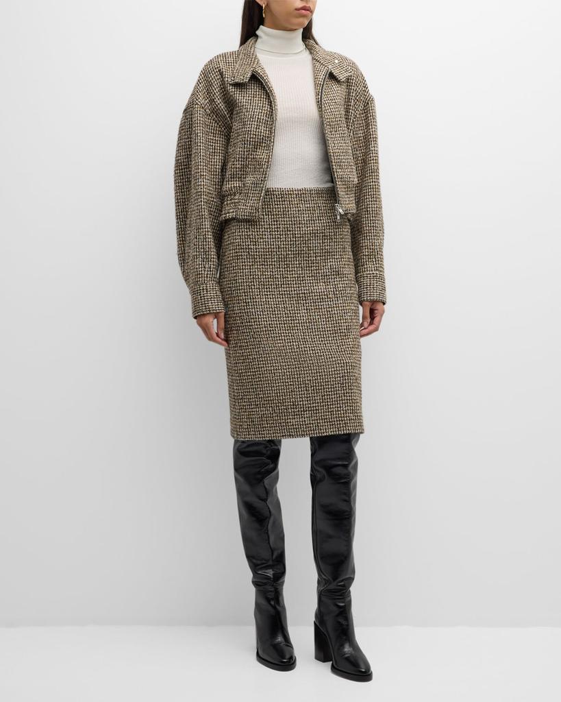 ジャケット・アウター PHENOMENON HOUNDSTOOTH STAND COLLAR JKT A.L.C. Harrison Stand-Collar Houndstooth Jacket - Jackets