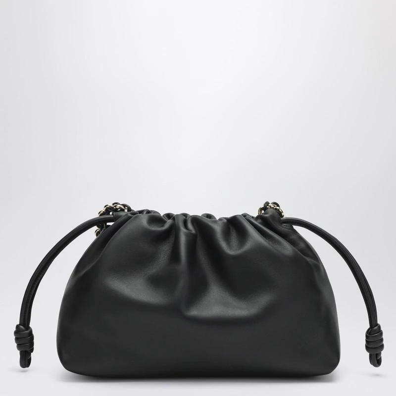 Loewe Medium Flamenco Purse bag in black leather 4