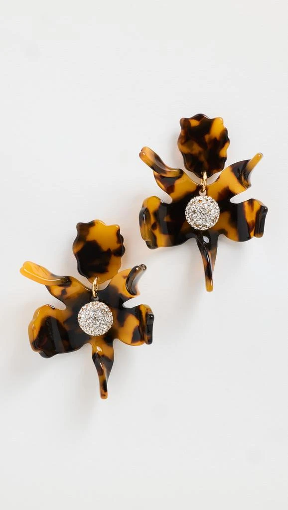 Lele Sadoughi Small Crystal Lily Earrings 1