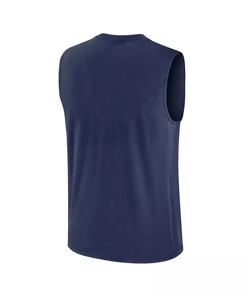 NIKE Men's Navy Milwaukee Brewers Knockout Performance Muscle Tank Top 3