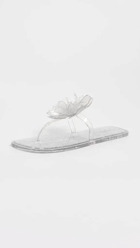 Farm Rio Flower Jelly Flat Sandals