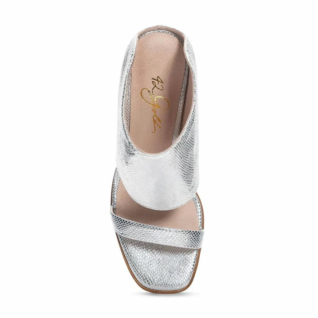 42 GOLD 42 Gold - Women's Scaly Metallic Slide With Ankle Cuff 4