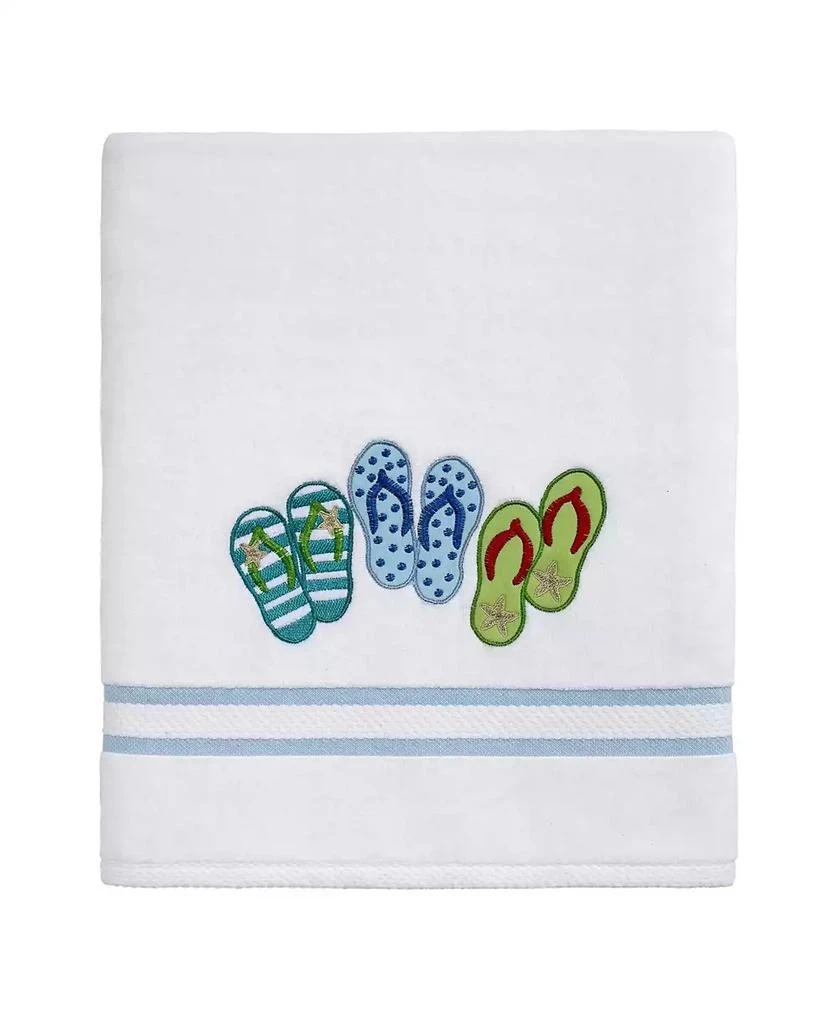 Avanti Beach Mode Flip-Flop Motif Cotton Bath Towel, 27" x 52" 1