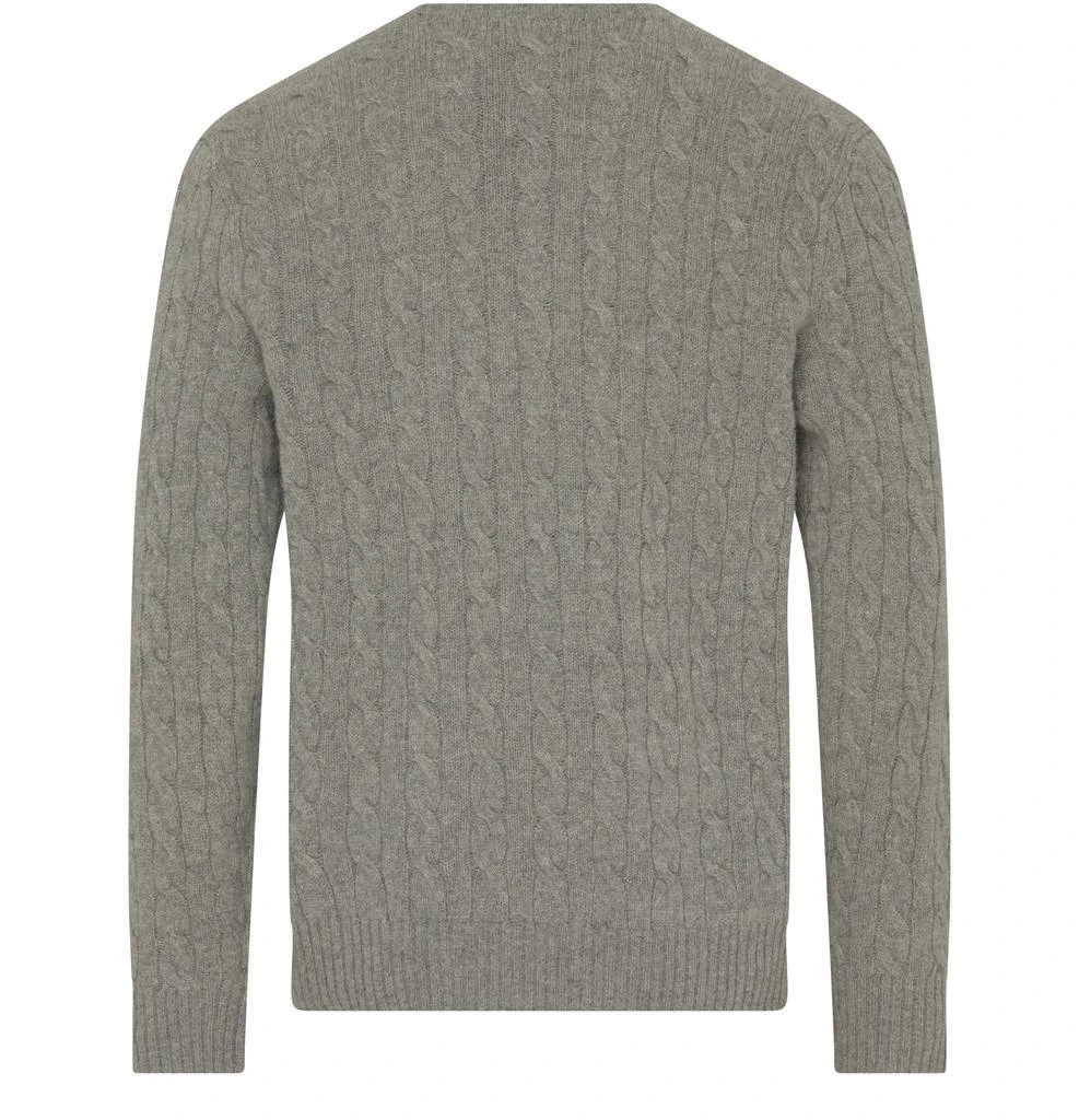 POLO RALPH LAUREN Round-neck cable knit sweater with logo 3