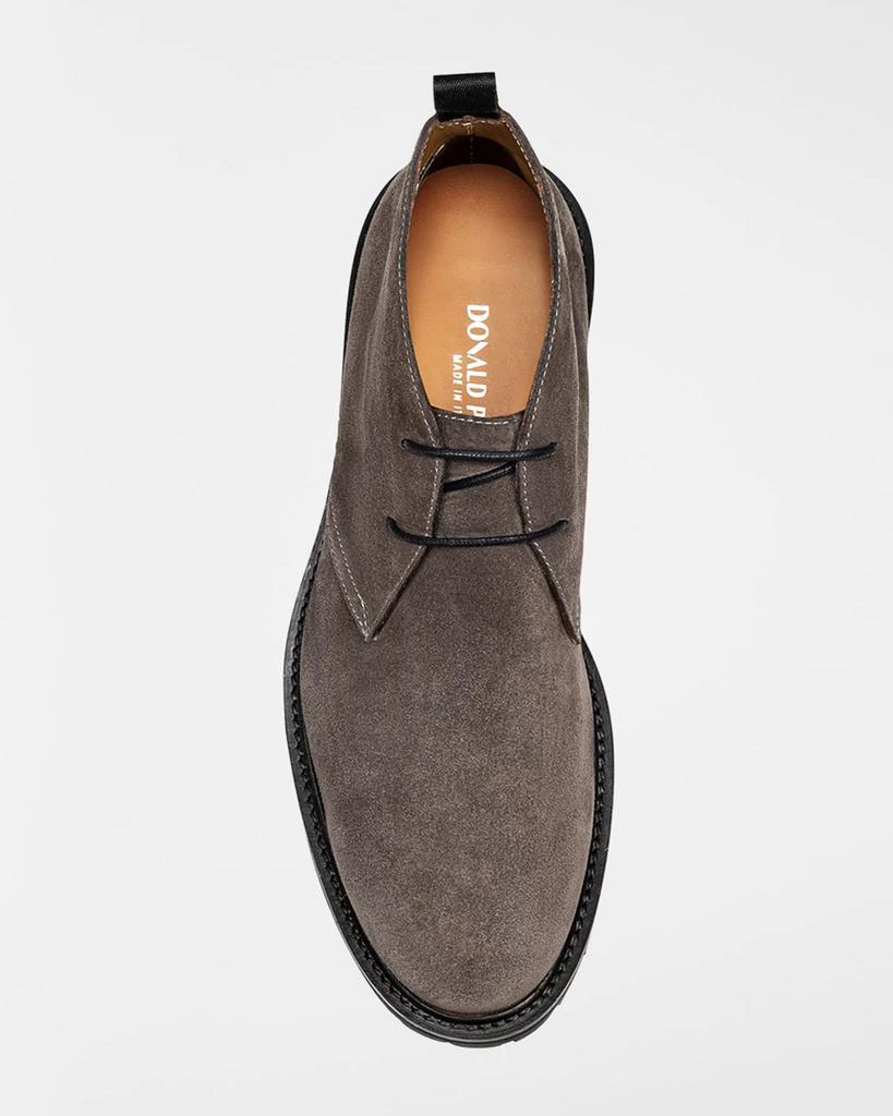 Donald Pliner Men's Suede Lug-Sole Chukka Boots 3