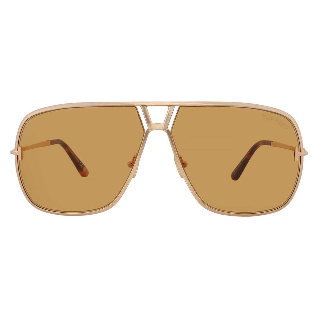 Tom Ford Stavros Amber Navigator Men's Sunglasses FT1204 30E 63