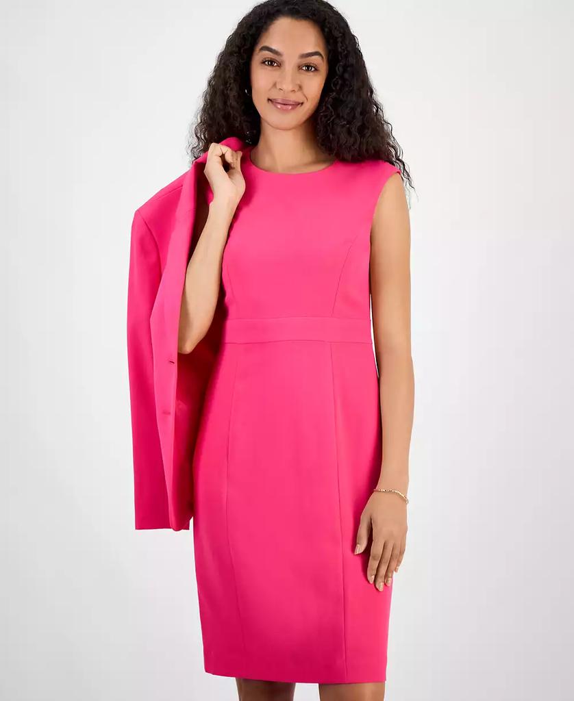 Kasper Women's Sleeveless Princess-Seam Sheath Dress