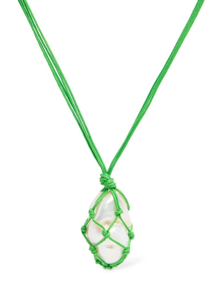 Timeless Pearly Pearl & Cotton Necklace 1