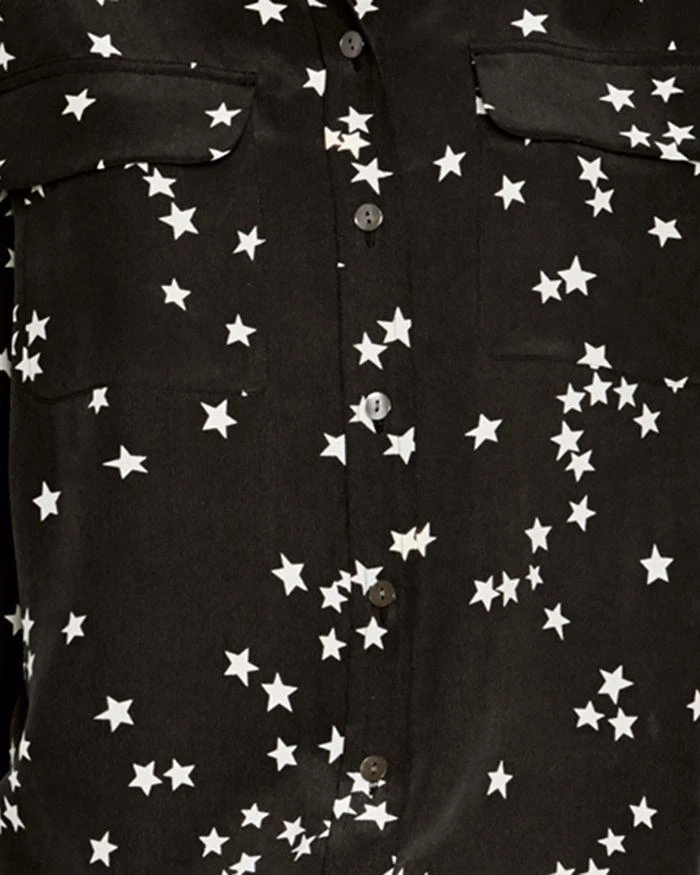 Equipment Slim Signature Long Sleeve Printed Silk Shirt 3