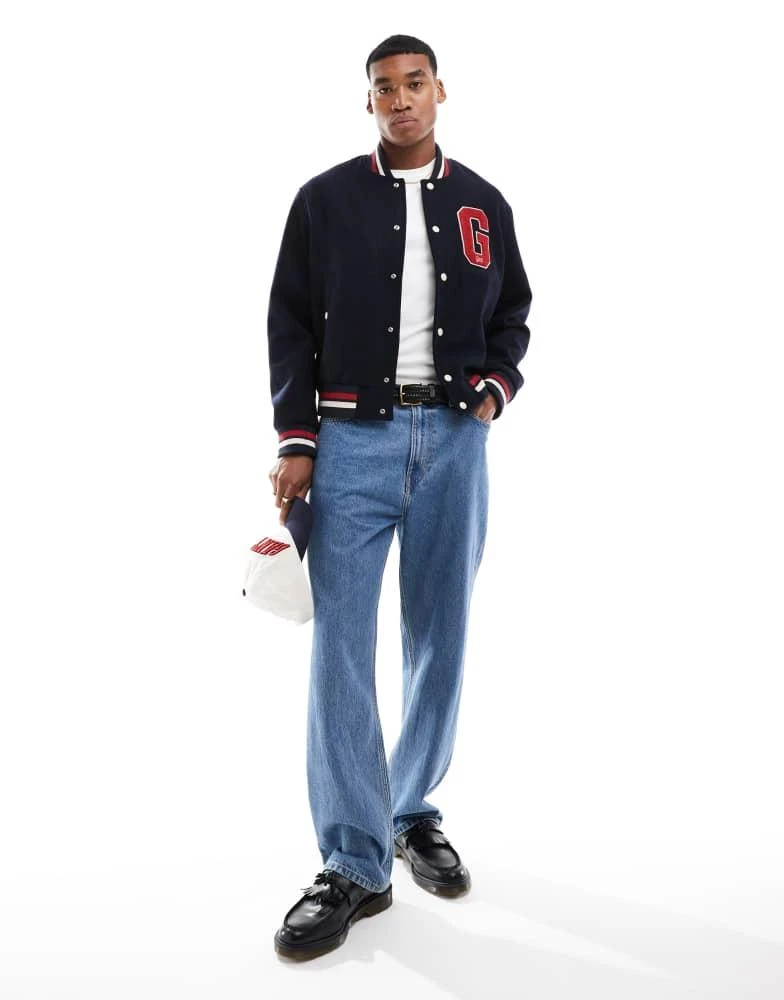 Gant GANT 75th Anniversary Capsule wool varsity jacket with logo in navy 3