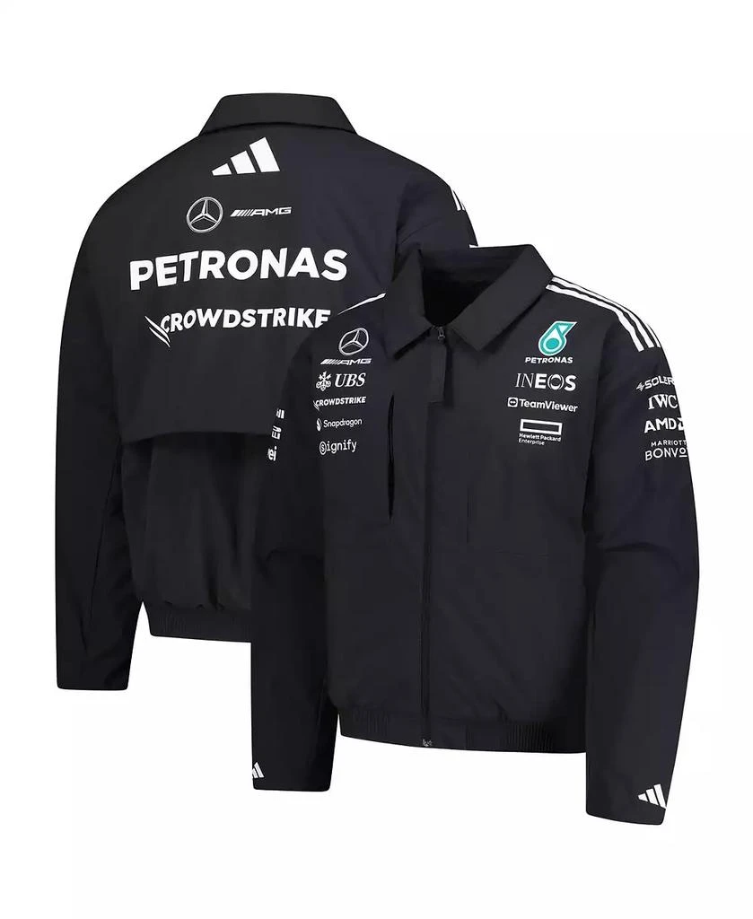 Adidas Men's Black Mercedes-AMG Petronas F1 Team Wear Loose Full-Zip Jacket 1