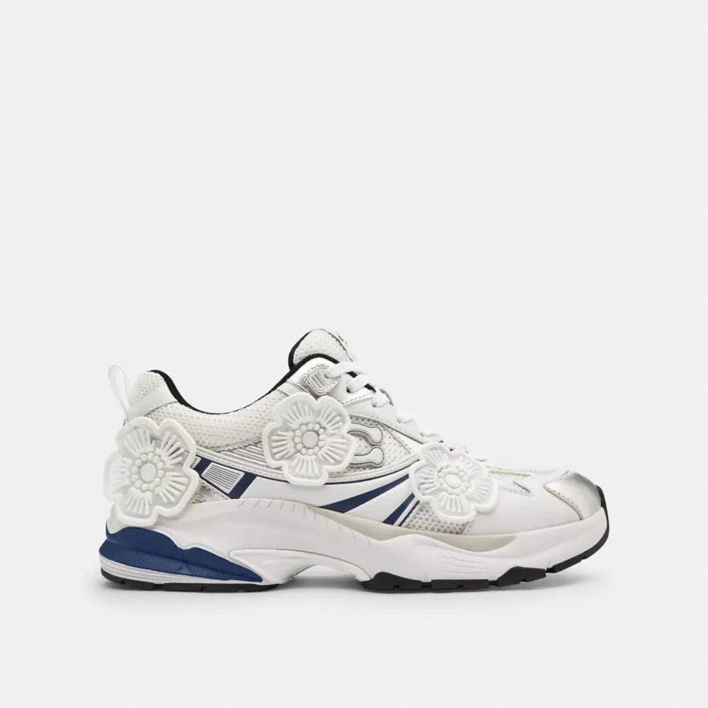 Coach Mesh Sneaker With Tea Rose