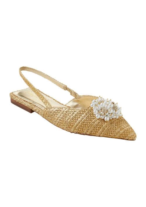 Lilly Pulitzer Pulitzer Brit Straw Slingback Flats 1