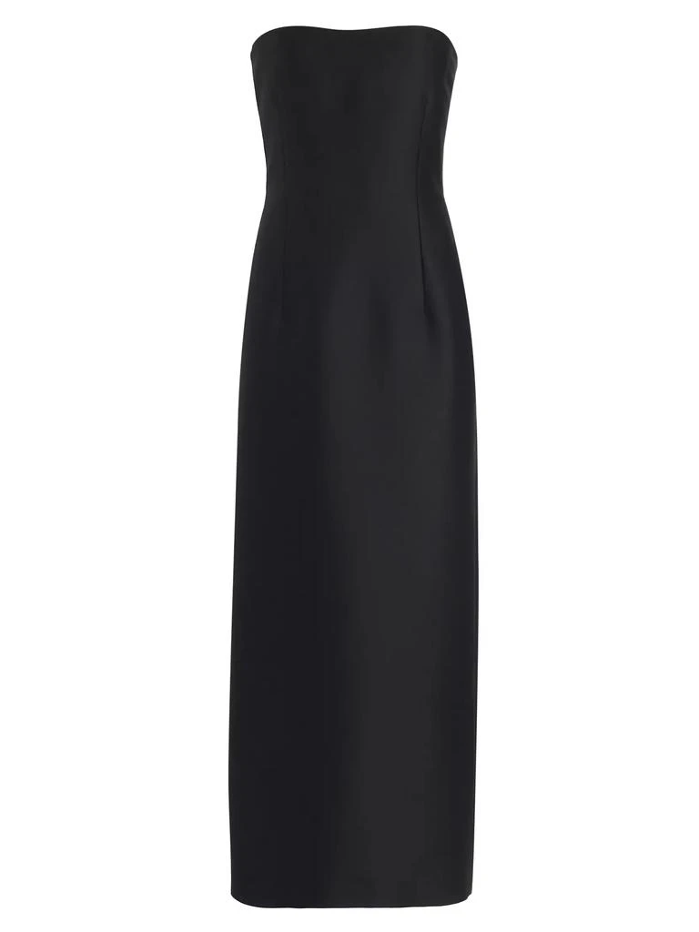 The Row Ward Wool-Silk Strapless Maxi Dress 1