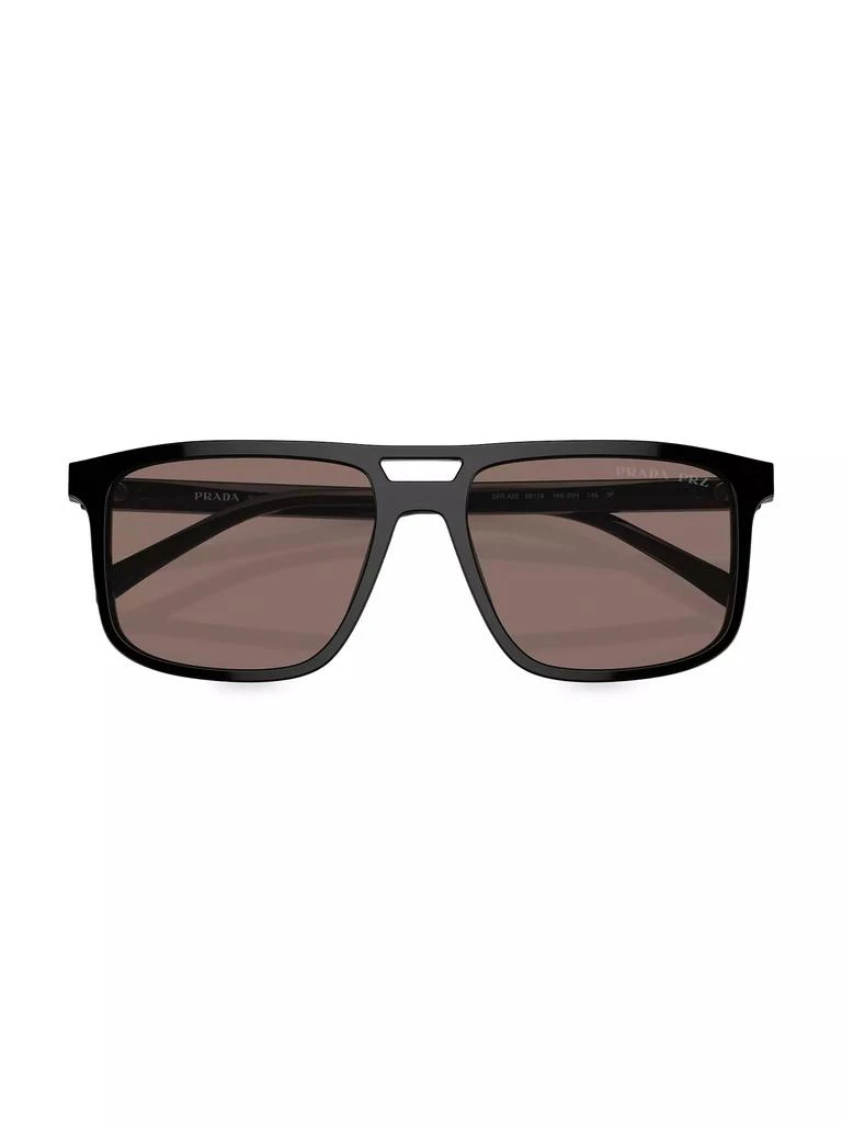 Prada 58MM Rectangular Sunglasses 5