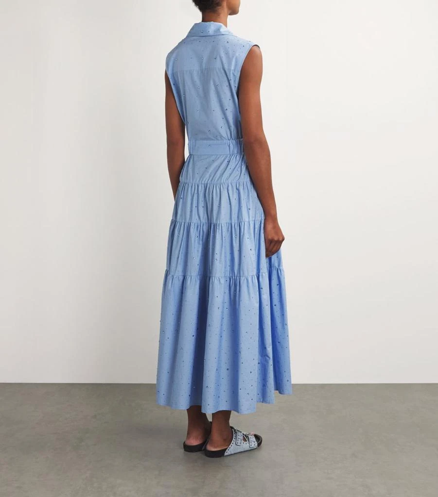 Sandro Cotton Rhinestone-Detail Maxi Dress 3