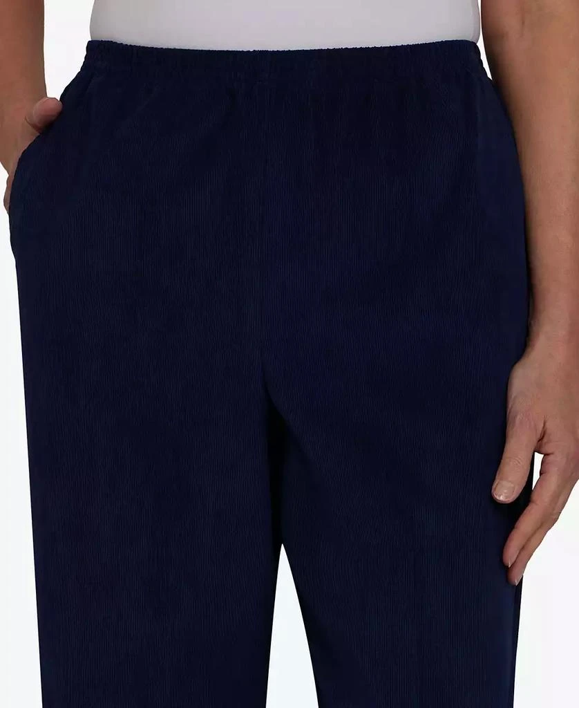 Alfred Dunner Petite Classics Pull-On Corduroy Straight Leg Pants, Petite & Petite Short 6