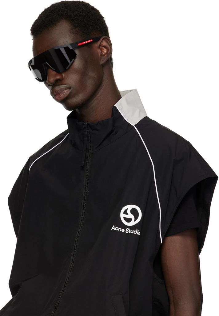 Prada Black 'Prada' Linea Rossa Impavid Sunglasses 4