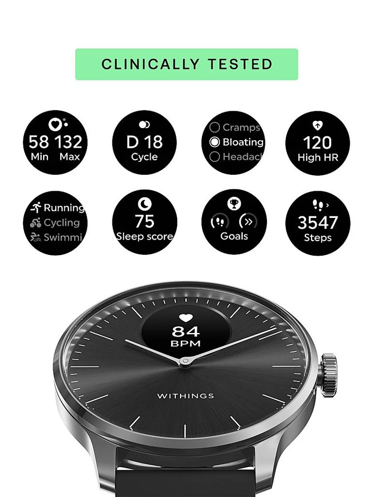 Withings ScanWatch Light -  Daily Health Luxury Smartwatch - 37MM 3