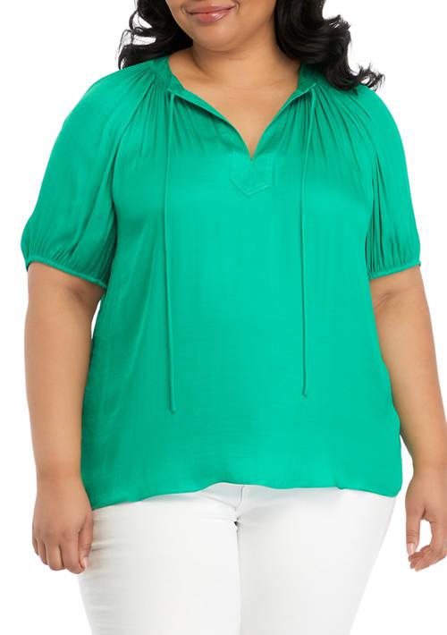 plus size peasant shirt