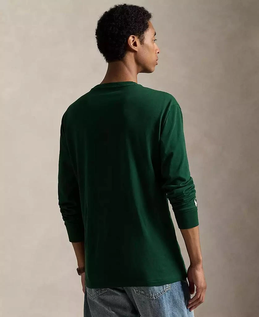 Ralph Lauren Men
s Long-Sleeve Plaid-Logo Applique T-Shirt 4