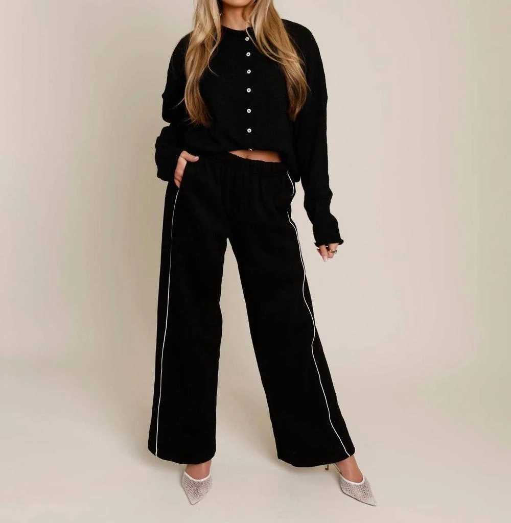 TIC TOC Tic Toc - Kelsie Essential Fleece Straight Sweatpants 3