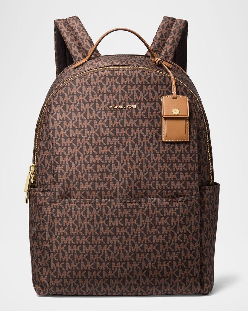 Michael Kors Cooper Color-Block Signature Logo Backpack