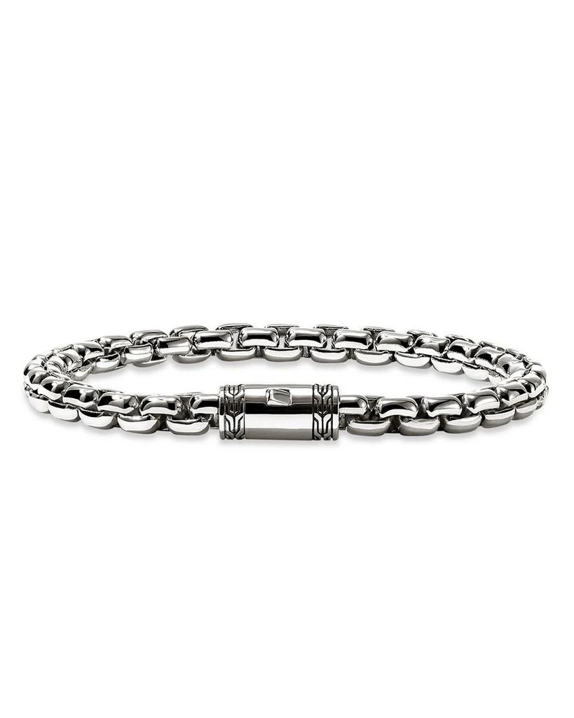 John Hardy Sterling Silver Box Chain Bracelet 4