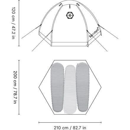 Samaya Samaya2.5 Tent: 2.5 Person 4-Season 6