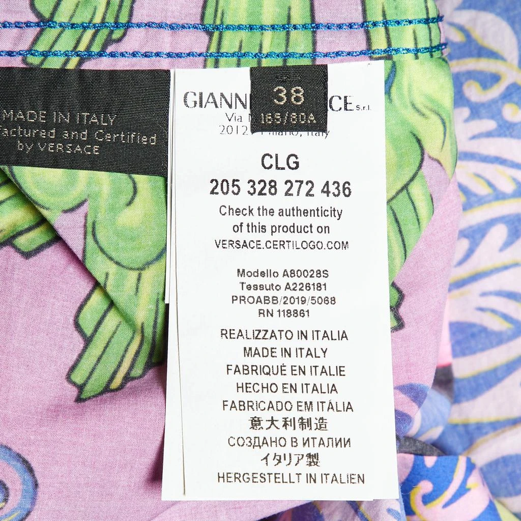 Gianni Versace Gianni Versace Multicolor Printed Cotton Shirt S 5