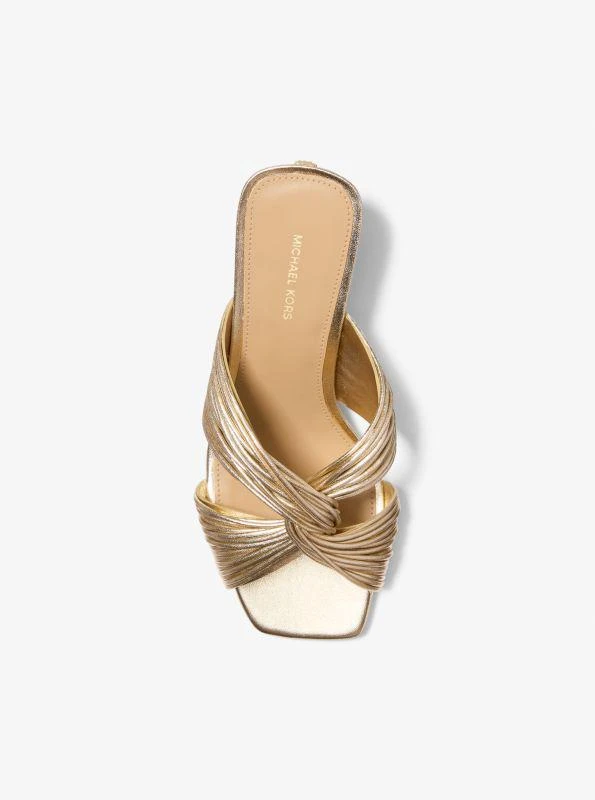 Michael Kors Alessia Metallic Mule Sandal 4
