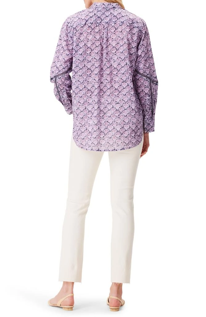 NIC+ZOE Falling Fans Cotton Button-Up Shirt 5