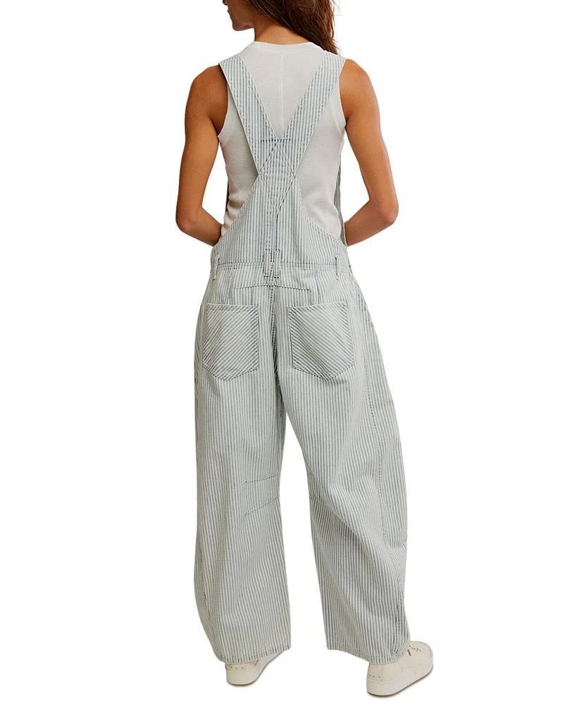 Free People Good Luck Stripe Overalls 2
