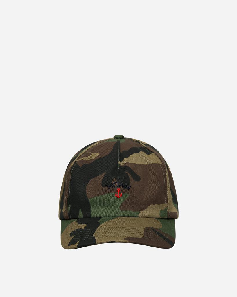 Noah Anchor Logo 5-Panel Cap Camo - Hats - BeyondStyle