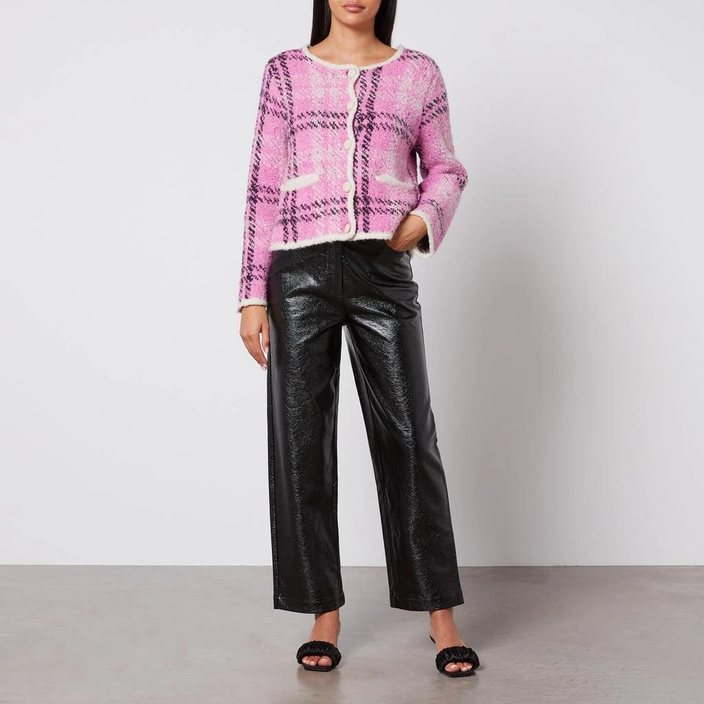 Kitri Janice Vinyl Straight-Leg Trousers 3